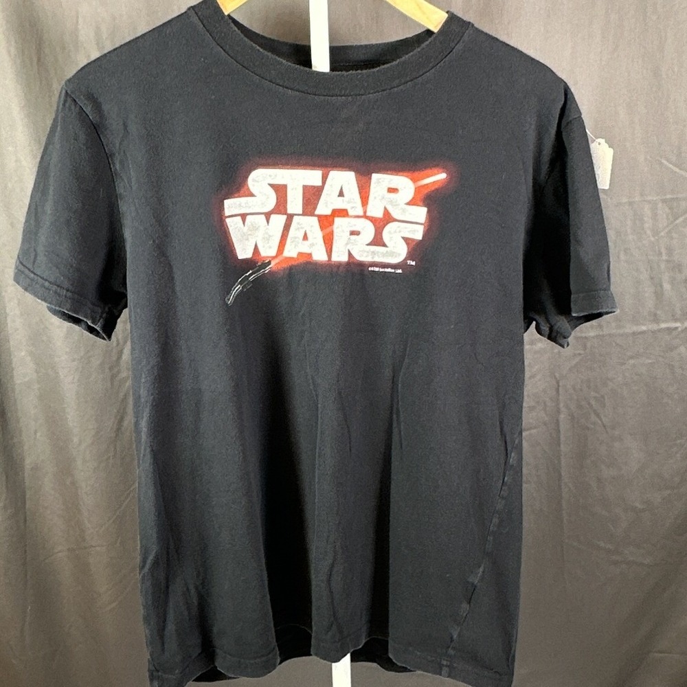 Hollister Star Wars Darth Vader Graphic T-Shirt Mens Small Black Relaxed Fit